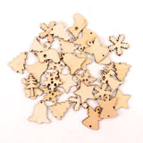 Home Decoration Hanging Ornament Accessory Painting Scrapbooking Craft Wooden DIY Animal Plant Cake Shape Handmade 20-40mm MZ281