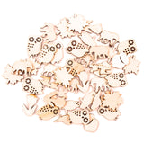 Home Decoration Hanging Ornament Accessory Painting Scrapbooking Craft Wooden DIY Animal Plant Cake Shape Handmade 20-40mm MZ281