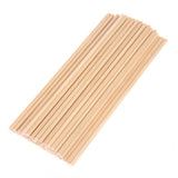50Pcs Round Wooden Stick Wood Natural Wood Color Cake Dowel For DIY Food Craft 10*0.5cm/15*0.5cm/20*0.5cm Round Wooden Stick