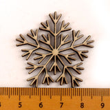 Handmade Wooden Crafts Home Decoration Accessories Scrapbooks Painting DIY Christmas Festival Snowflake Pattern 45-50mm 10pcs