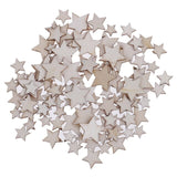 100Pcs/Set Wood Star DIY Christmas Scrapbooking Party DIY Decorations Chipboard Fashion Wooden Home Decor